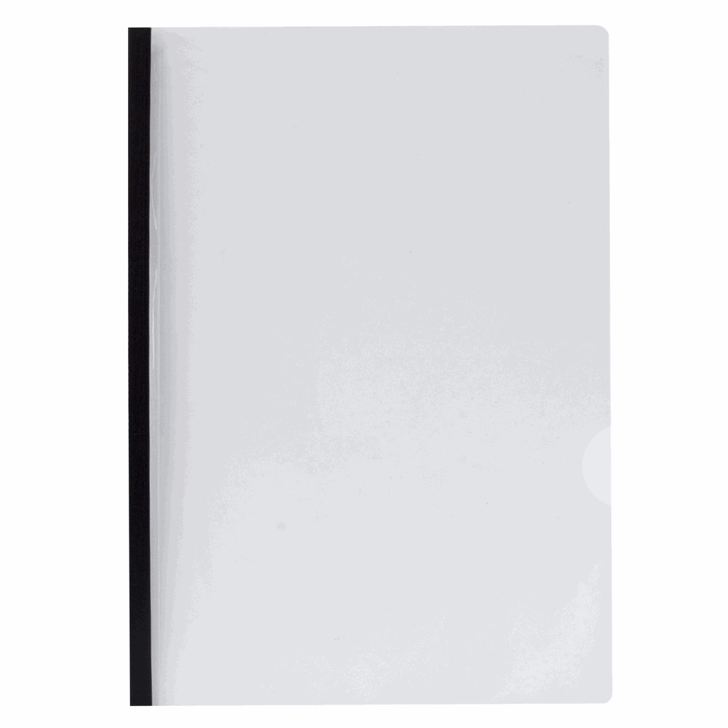 Папка-швидкозшивач з притискною планкою, 6 мм, чорна H-Tone (JJ40930-black)